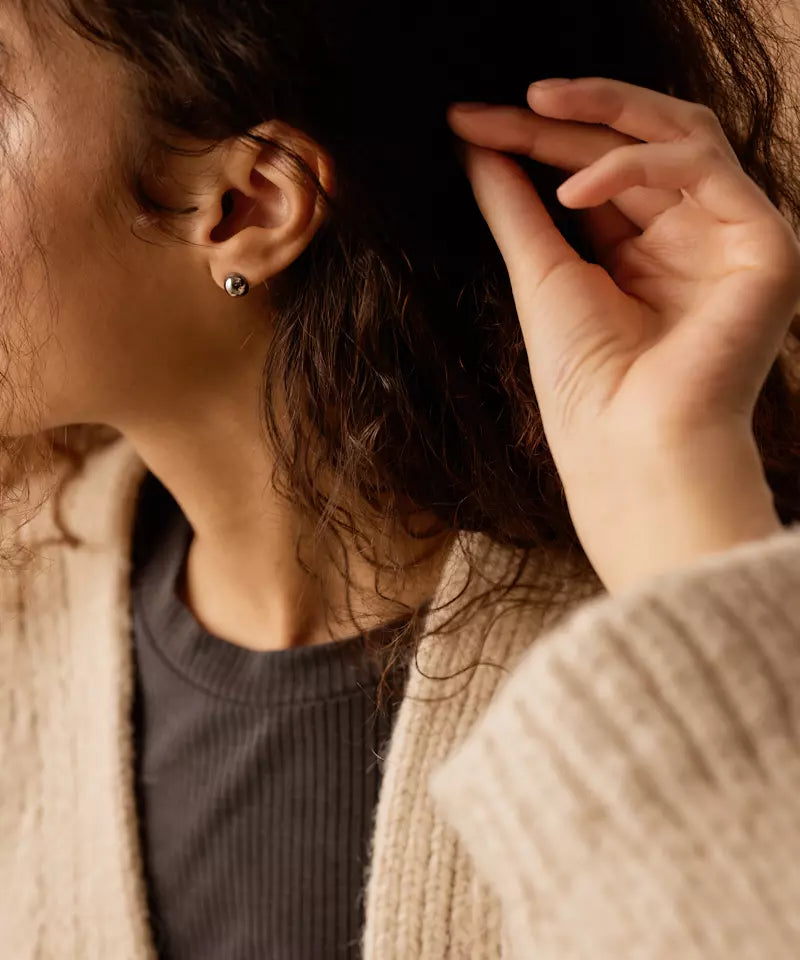 Natural Titanium Half Ball 8mm (NEW)