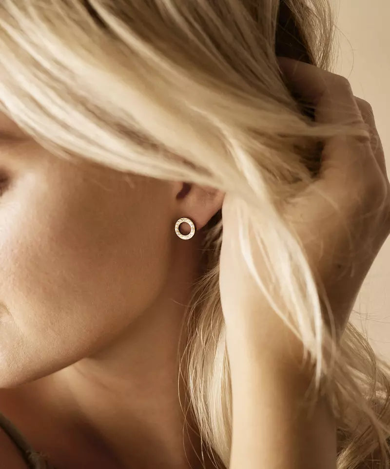 Gold Titanium Brilliance Puck Hollow 10mm