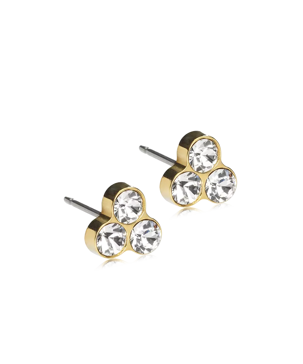 Gold Titanium Clover 8mm