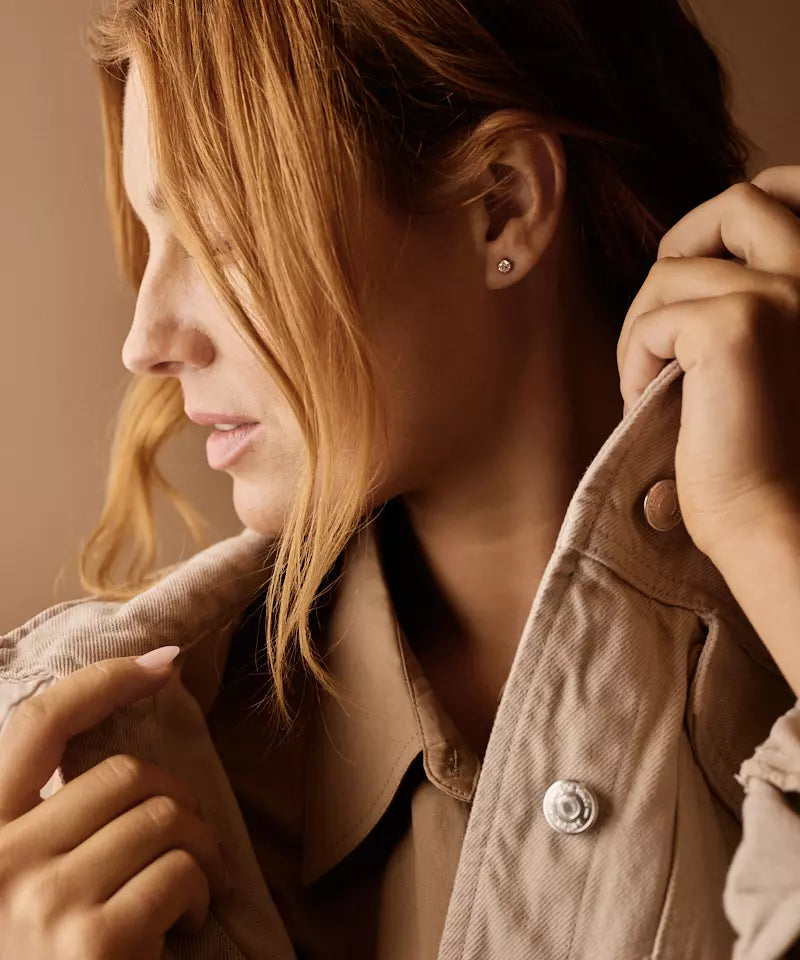 Gold Titanium Tiffany Precious Cubic Zirconia 5mm