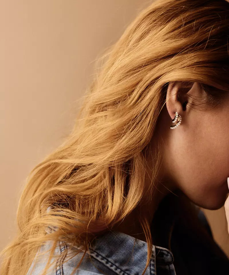 Gold Titanium Curved Pearl (New)