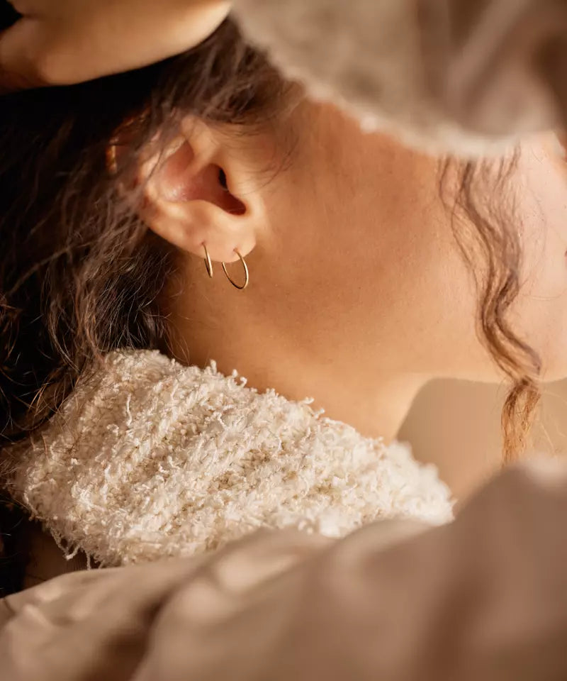 Gold Titanium Ear Ring (New)