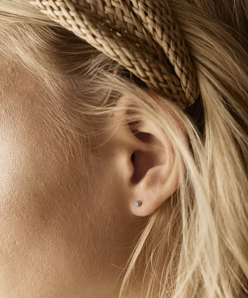 Natural Titanium Tiffany Cubic Zirconia Aquamarine 3mm