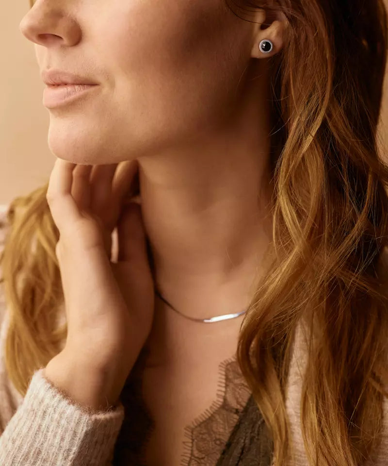 Natural Titanium Grand Bezel Black 8mm