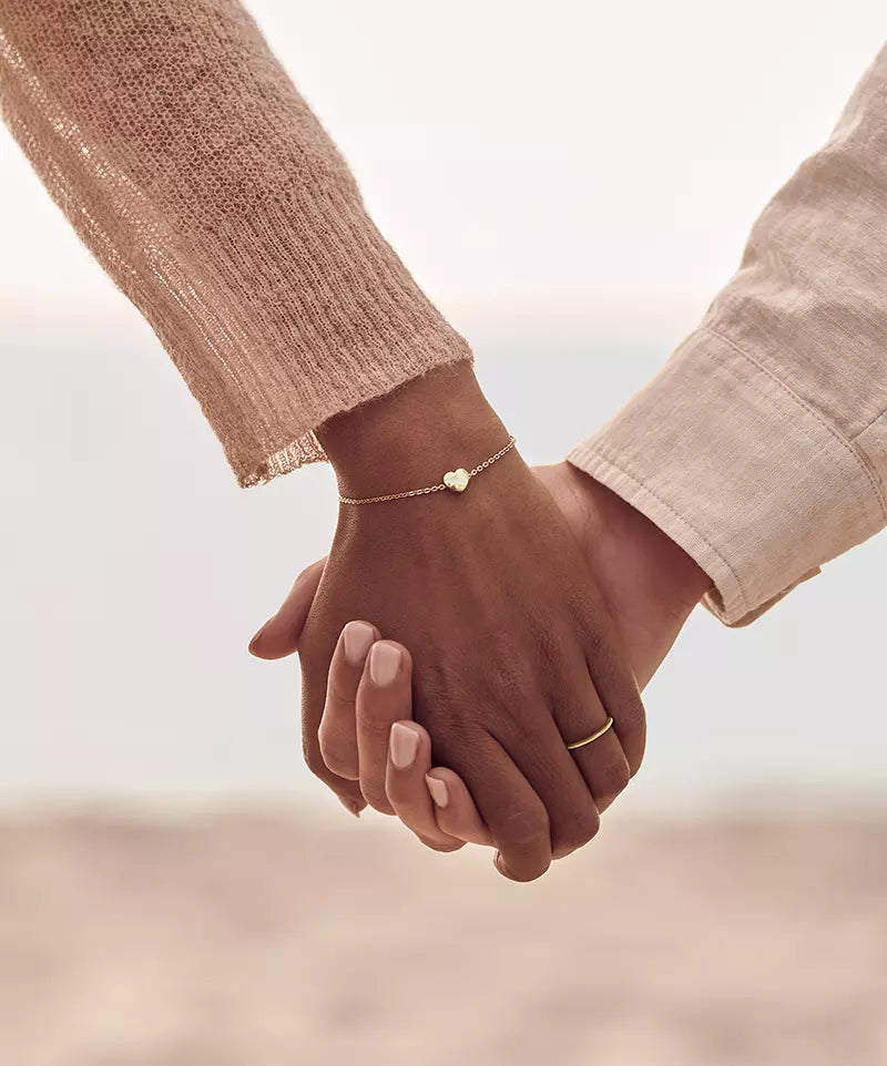 High Quality Stainless (316L) Heart Gold Bracelet 14-19cm