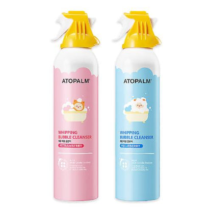 ATOPALM Whipping Bubble Cleanser 2x200ml (Strawberry & Blueberry)