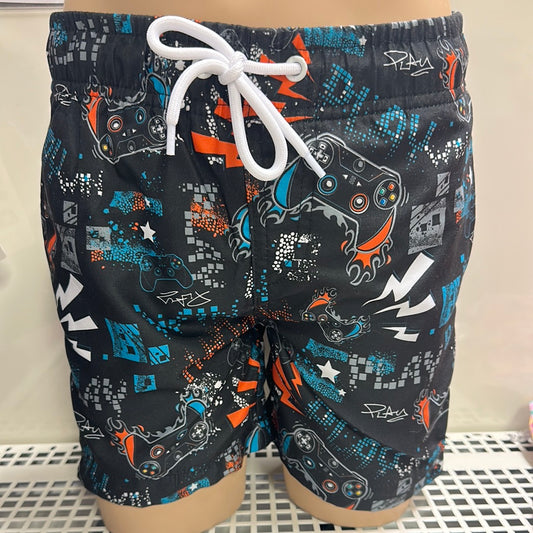 SwimWear Game Shorts 100% Polyester w/ Pocket