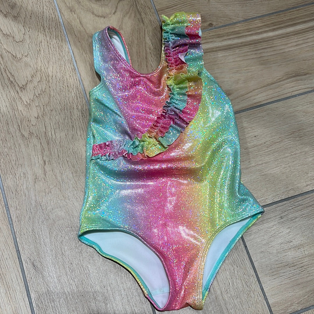 SwimWear Rainbow Scale Body Suit 100% Polyester