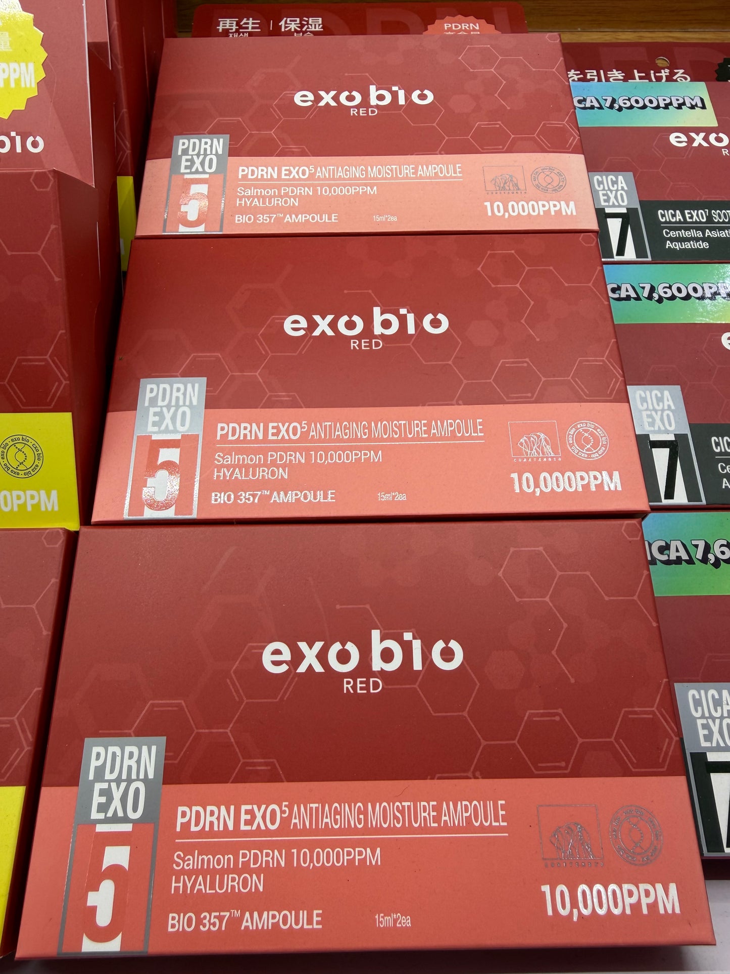 EXOBIO EXO (High-Concentration) Face Treatment Ampoule 15ml x2 (CICA, Salmon PDRN, Niacinamide)