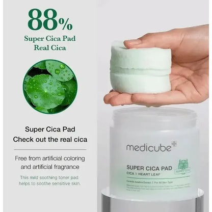 MEDICUBE SUPER Cica Toner Pad 70pcs