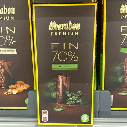 Marabou Premium 70% Dark Chocolate (Mint) 100g