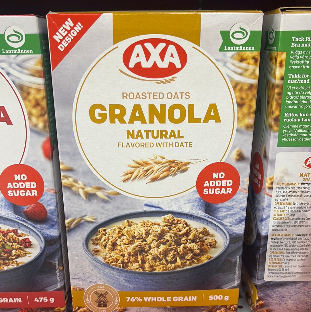 AXA Roasted Oats Granola (Natural) 475g (NEW)