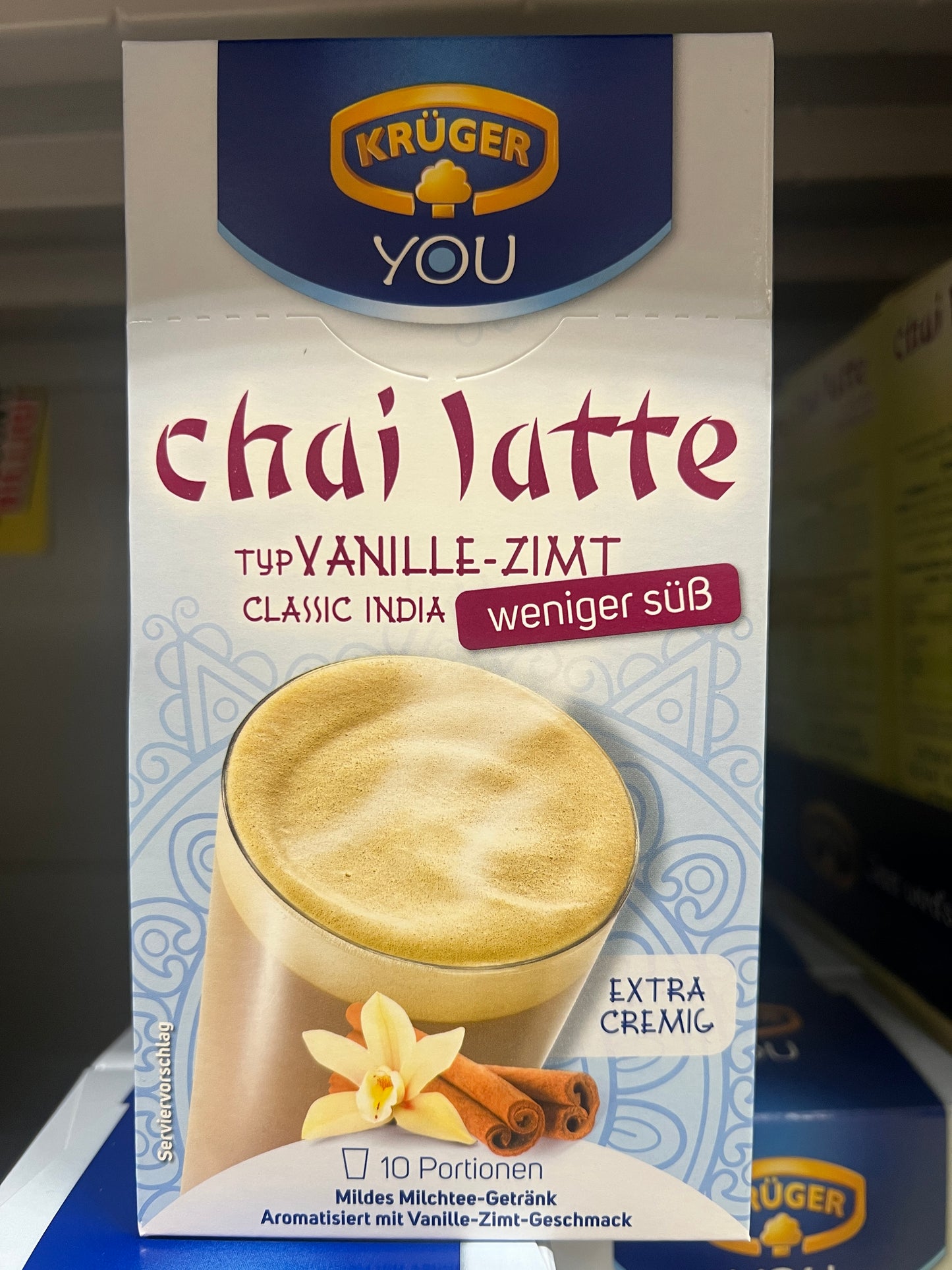 KRUGER Chai Latte Classic (Cinnamon Vanilla) 10x25g