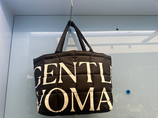 Gentle Woman Big Tote Canvas Black