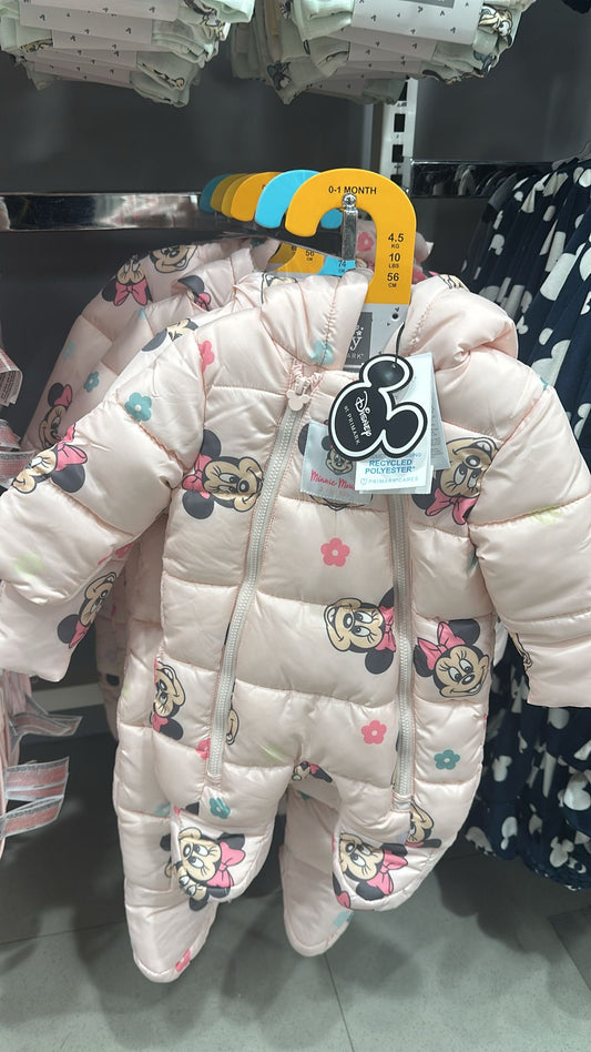 Disney Mickey Pink Overall Winter Down