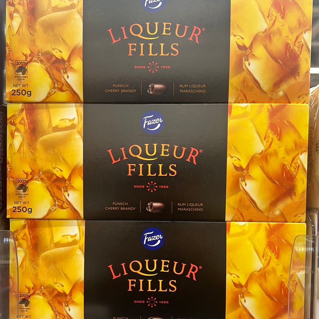 Fazer Liqueur Fills Dark Chocolates 250g