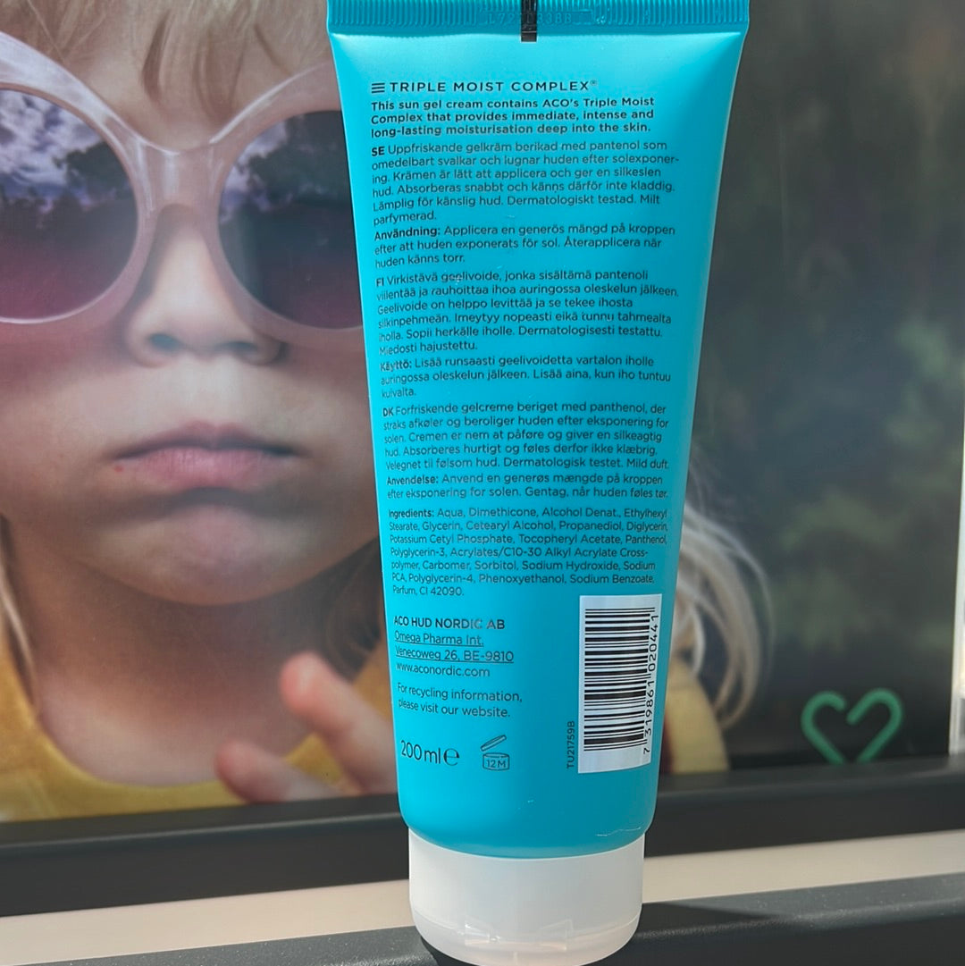 ACO Active After Sun Gel, Suitable for Kids 200ml