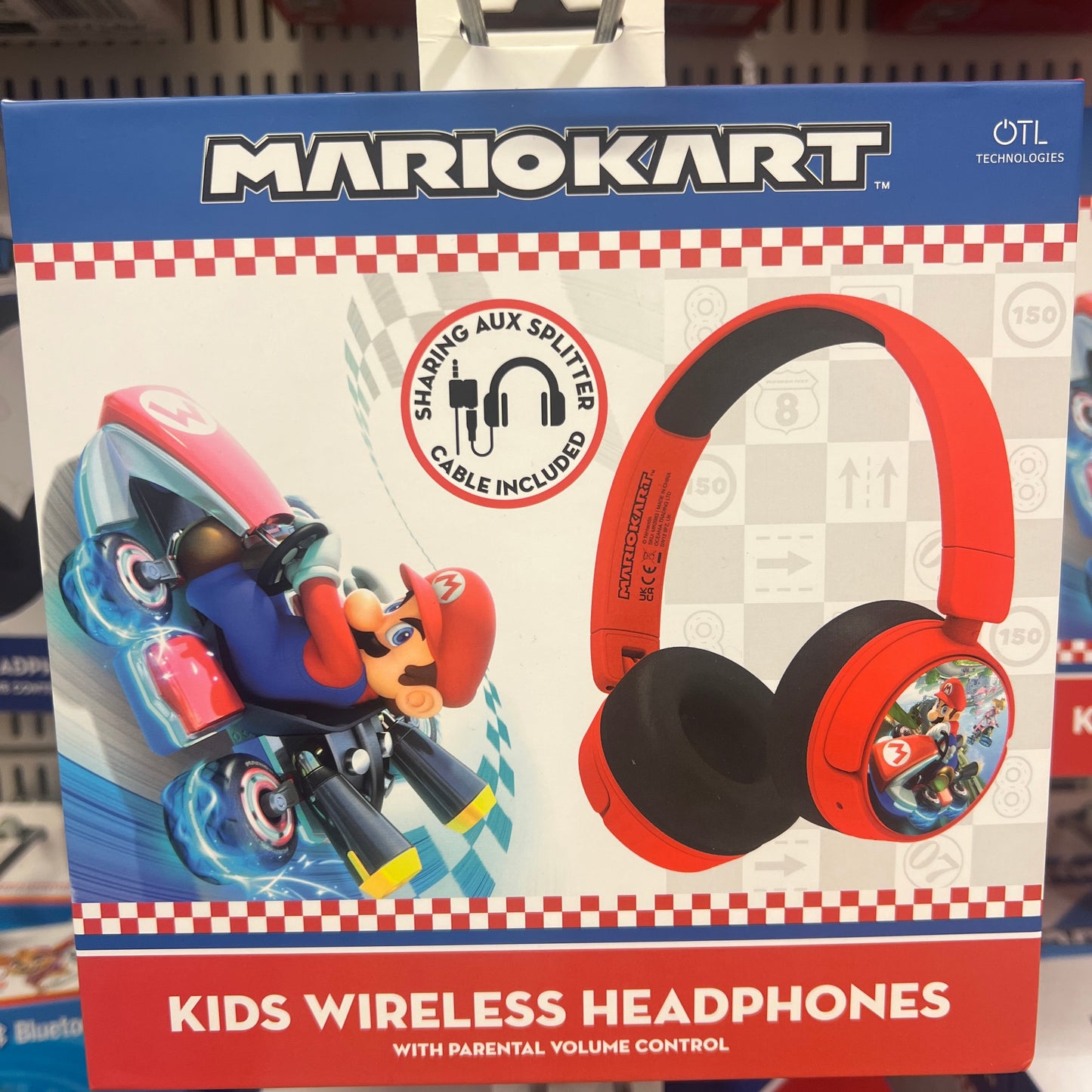 QTL Mariokart Kids Headphones (WIRELESS)