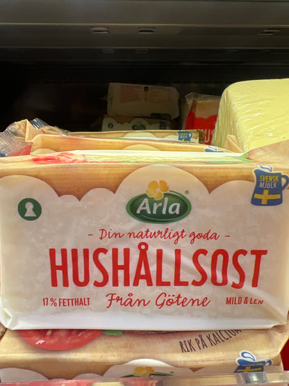 Arla Household Cheese Mild 17% Fats 500gm (More than 50slices)