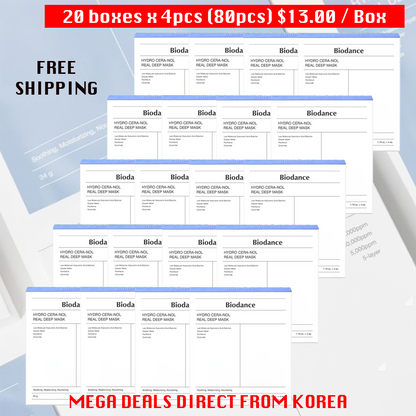 BIODANCE Hydro Cera-Nol Real Deep Mask 4's (Bundle Deal)