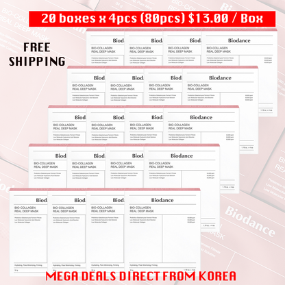 BIODANCE Bio-Collagen Real Deep Mask 4's (Bundle Deal)