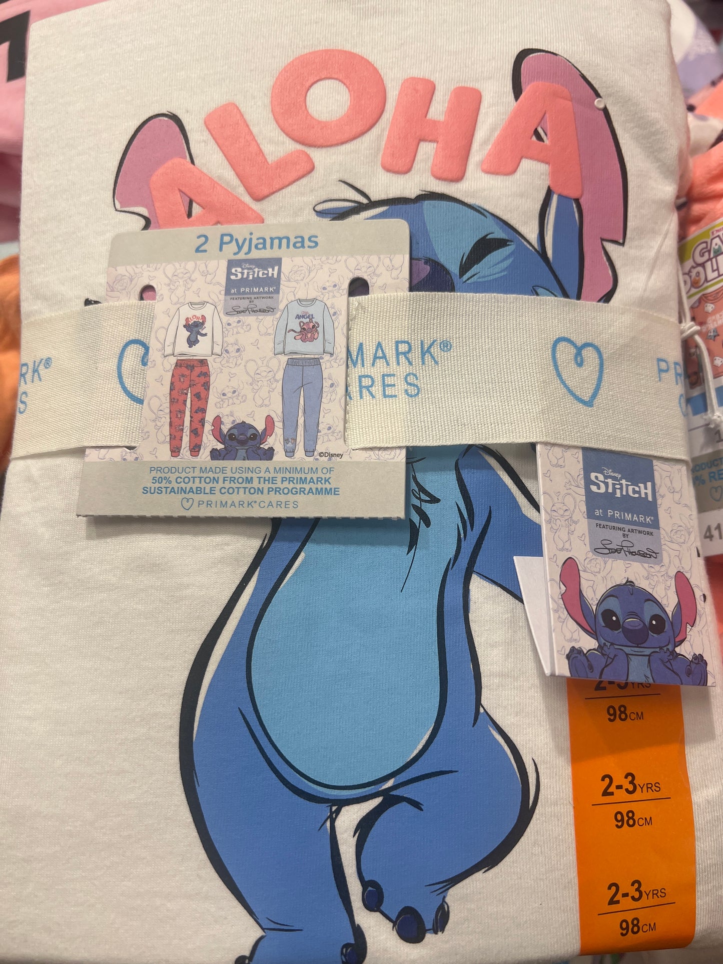 Disney Stitch Aloha Pajamas 2 Sets Bundle