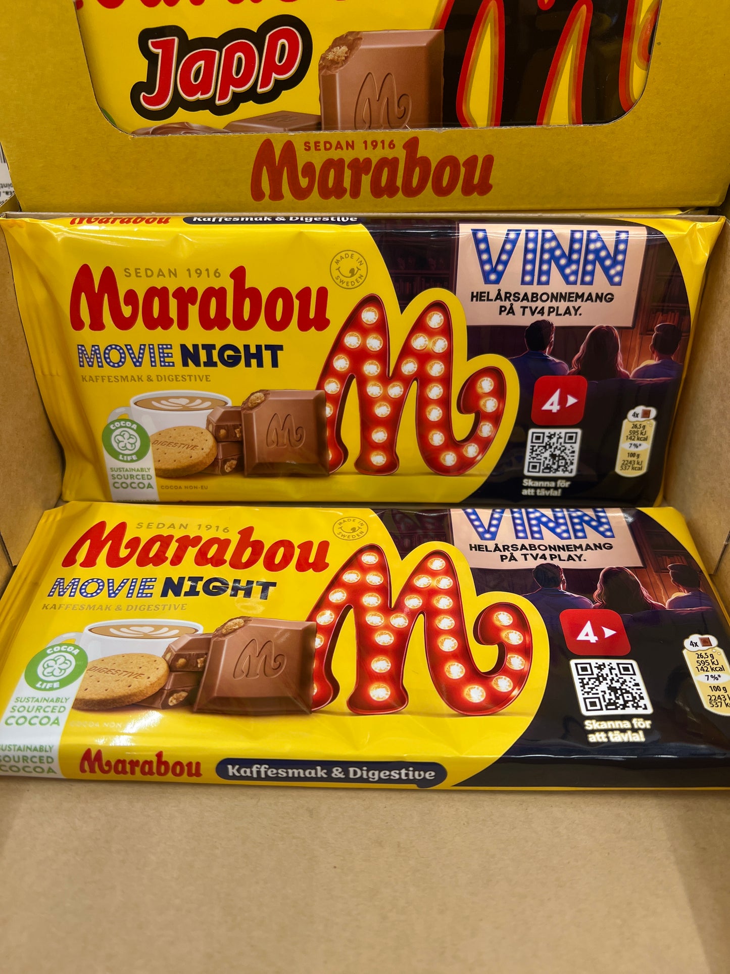 Marabou Movie Night Digestive Coffee Chocolate 185g