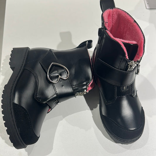 Kid’s High-Cut Winter Boot Black Pink (WaterProof)