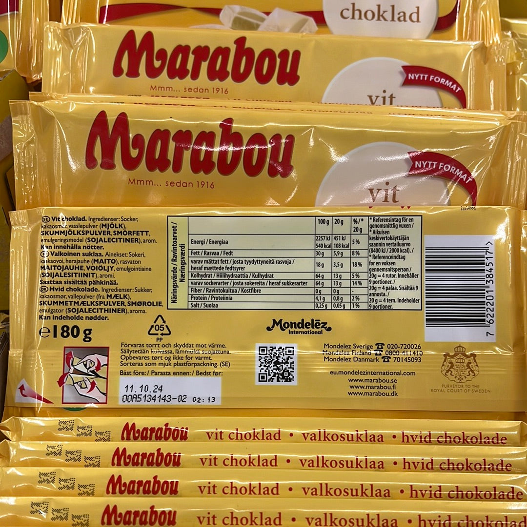 Marabou White Chocolate 180g