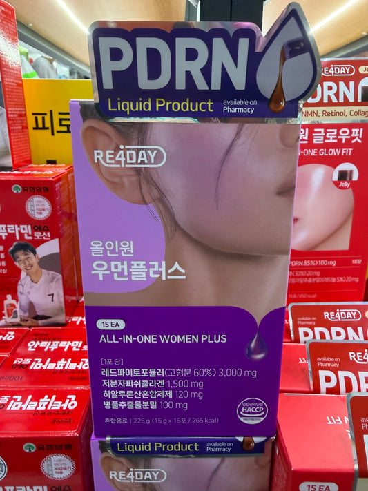 RE4DAY Oral PDRN Supplement - All in One women Plus (PDRN, Collagen, Hyaluronic Acid)