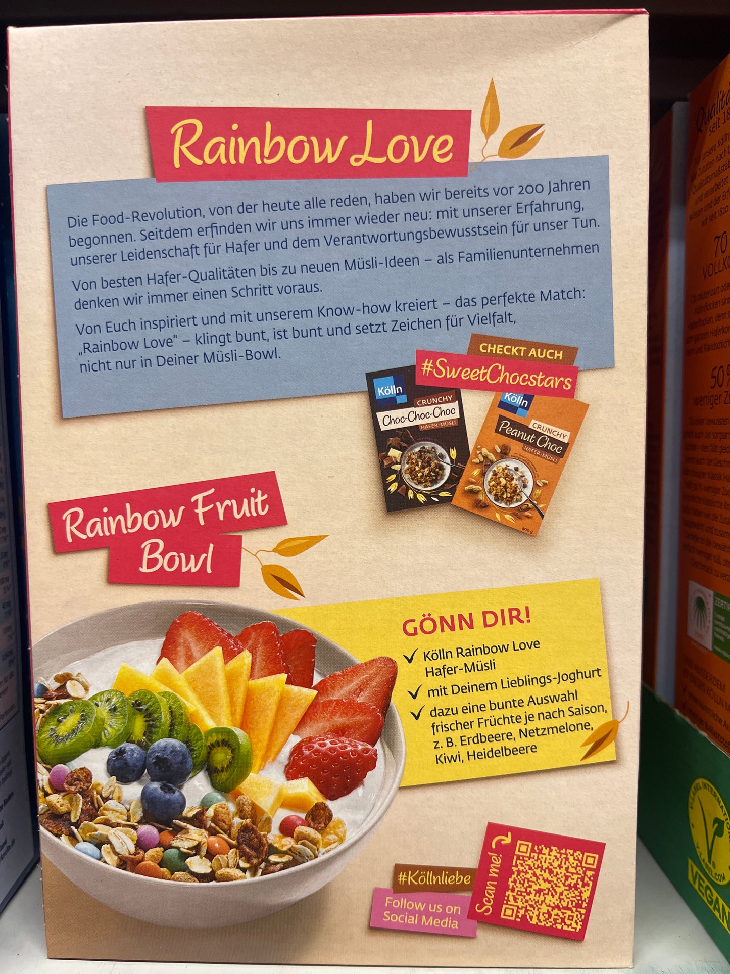 Kölln Knusper Musli - Chocolate Rainbow 500g