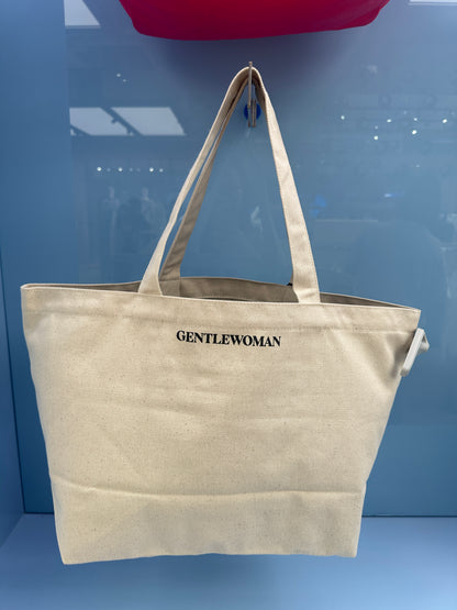 Gentle Woman Big Tote Cream with Pocket