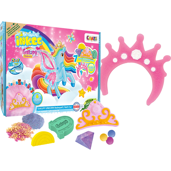 INKEE Unicorn 7+1pcs Gift Set Bathbomb