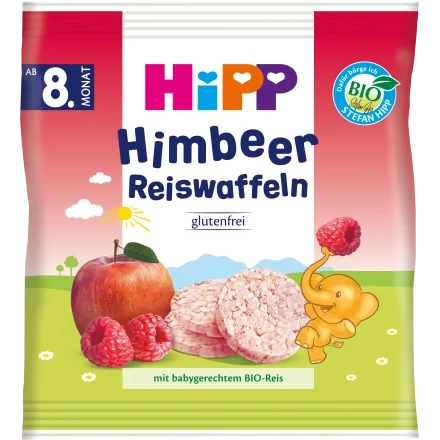 HIPP 8m+ Baby Rice Raspberry 30g ORGANIC Snacks