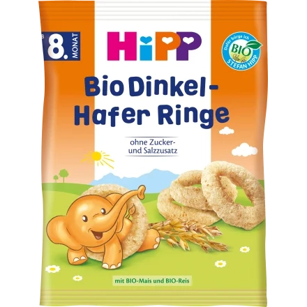 HIPP 8m+ Baby Oat Rings 30g ORGANIC Snacks