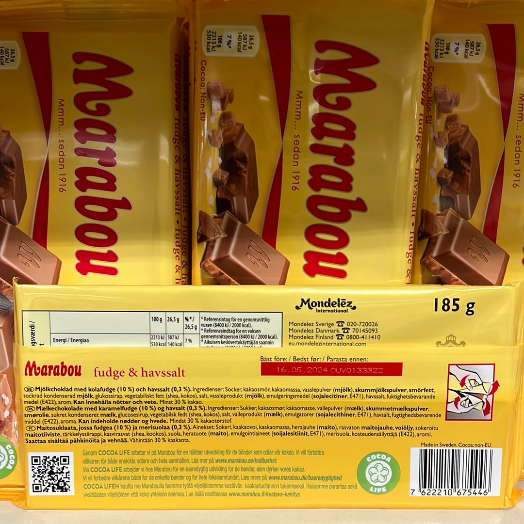 Marabou Sea Salt & Caramel 185g