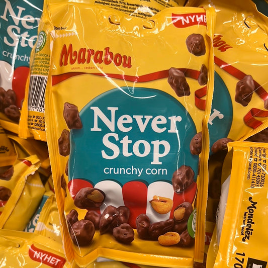 Marabou Never Stop Crunchy Corn 170g