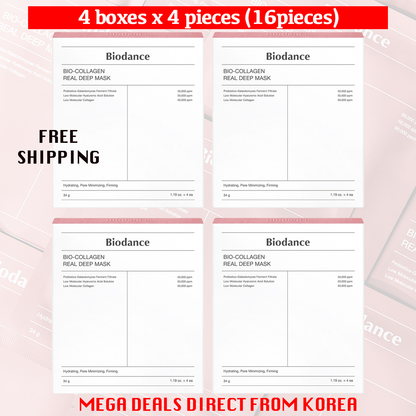 BIODANCE Bio-Collagen Real Deep Mask 4's (Bundle Deal)
