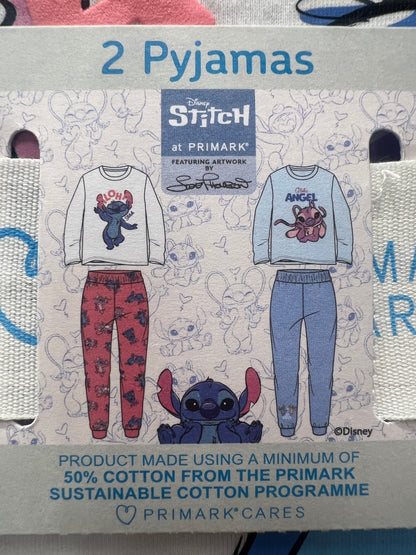 Disney Stitch Aloha Pajamas 2 Sets Bundle