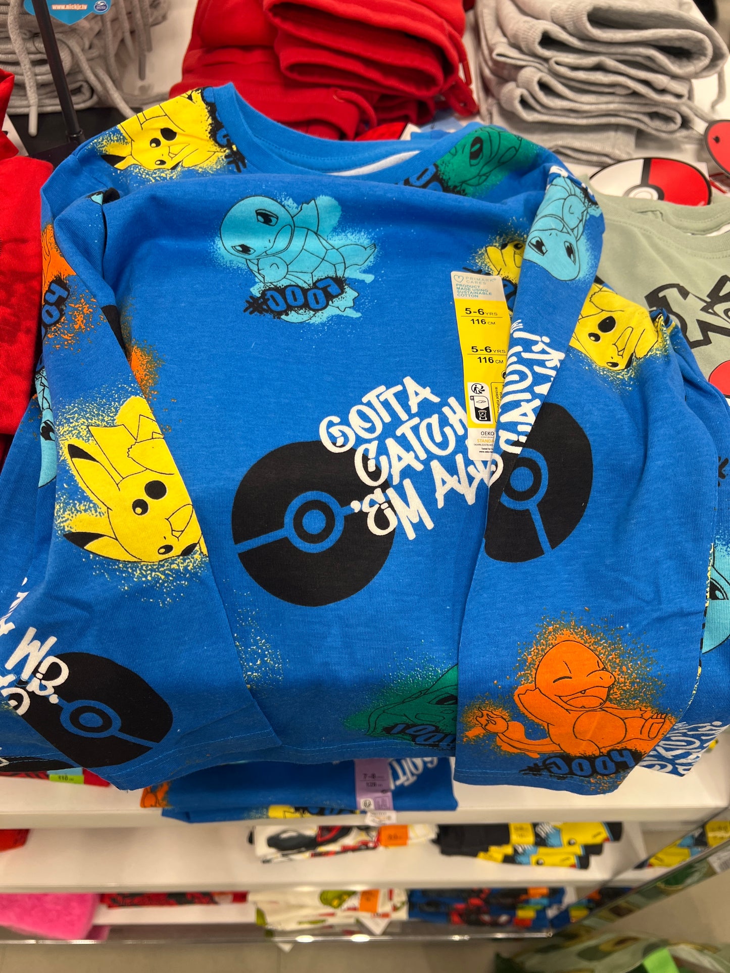 Pokemon Blue Long Sleeves T Kids