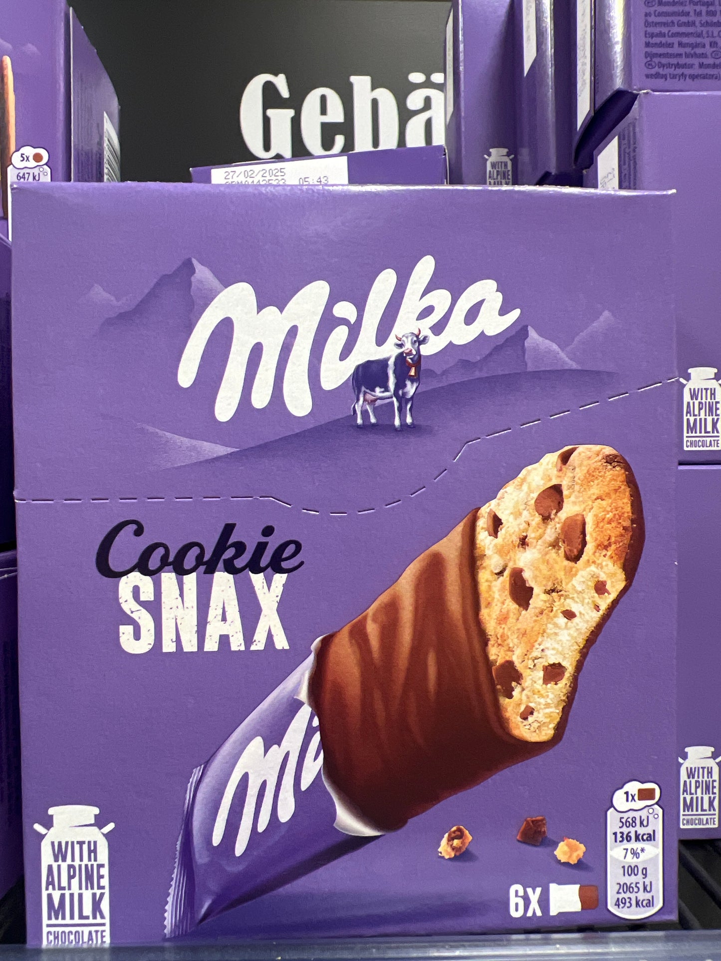 Milka Choco Cookie Snax 6x27.5g 165g