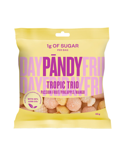 Pandy Gummy Tropic Trio (1g Sugar per pack) 50g