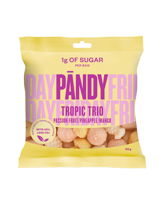 Pandy Gummy Tropic Trio (1g Sugar per pack) 50g