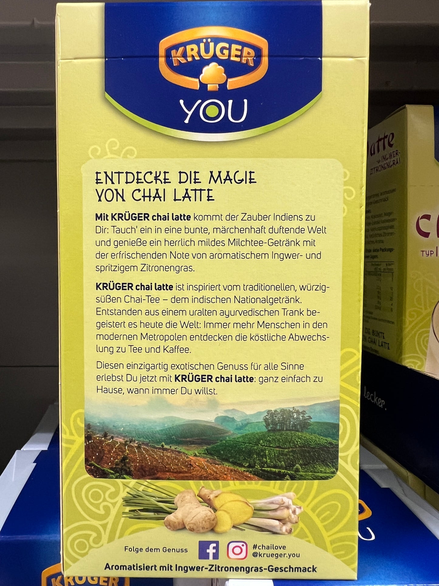 KRUGER Chai Latte (Ginger Lemongrass) 10x25g