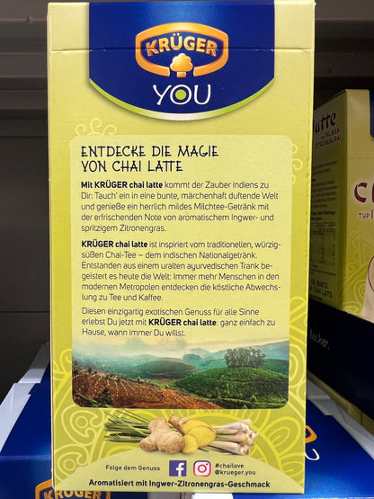 KRUGER Chai Latte (Ginger Lemongrass) 10x25g