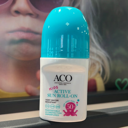 ACO Kids Active Sun Roll-On SPF 50+, 50ml