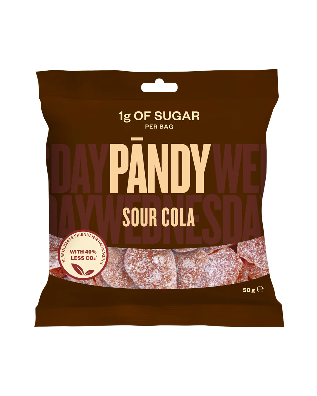 Pandy Gummy Sour Cola (1g Sugar per pack) 50g