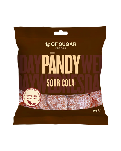 Pandy Gummy Sour Cola (1g Sugar per pack) 50g