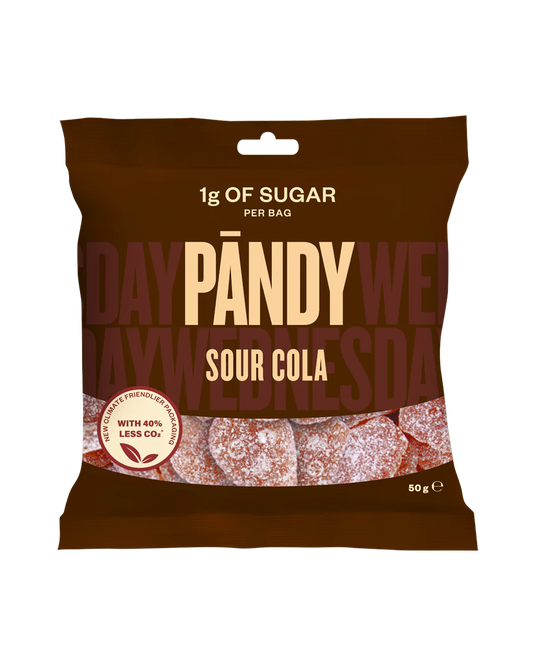 Pandy Gummy Sour Cola (1g Sugar per pack) 50g