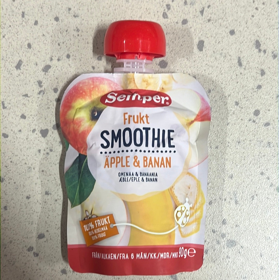 Semper Fruits Smoothie Apple & Banana (6m+) 90g